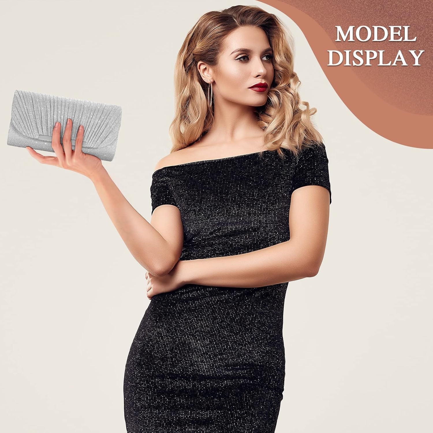 UBAYMAX Evening Bag Clutch Purses for Women Lady Girl Handbags Crossbody Bag Wedding Bag for Prom Party Wedding Engagement | Wedding Bag, for Prom Party, Wedding, Engagement - Image 8