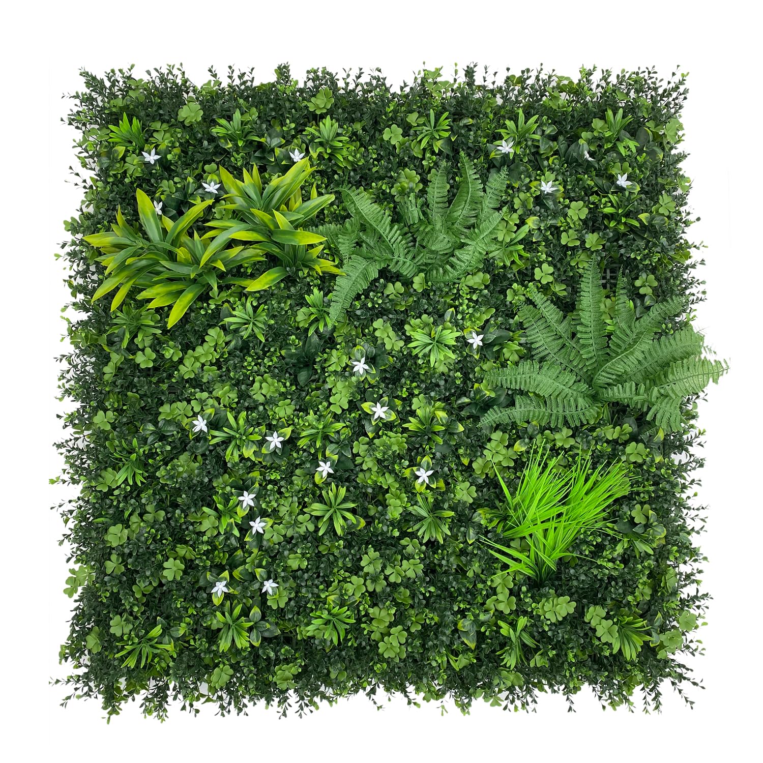 Artificial Plant Flower Living Wall Panels Realistic- Indoor/Outdoor - 1m x 1m Privacy Living Wall Fence Screening (PQ100)