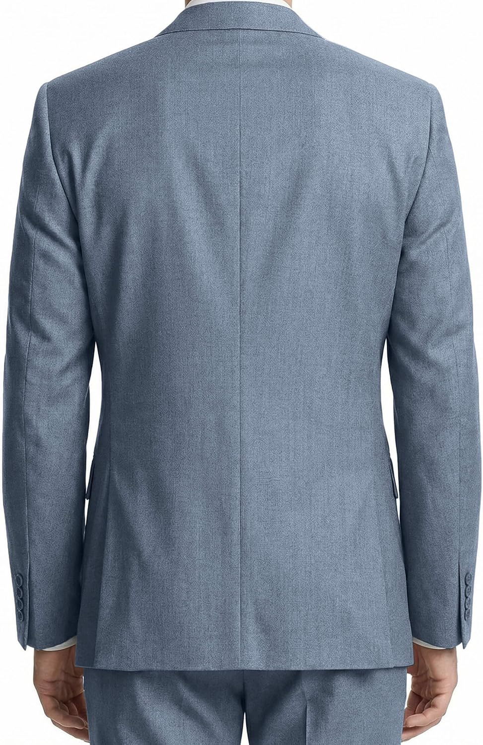 Men's 2-Piece Single Button Slim Fit Suit for Men Solid Color Jacket Pants Square Set Wedding Business Party