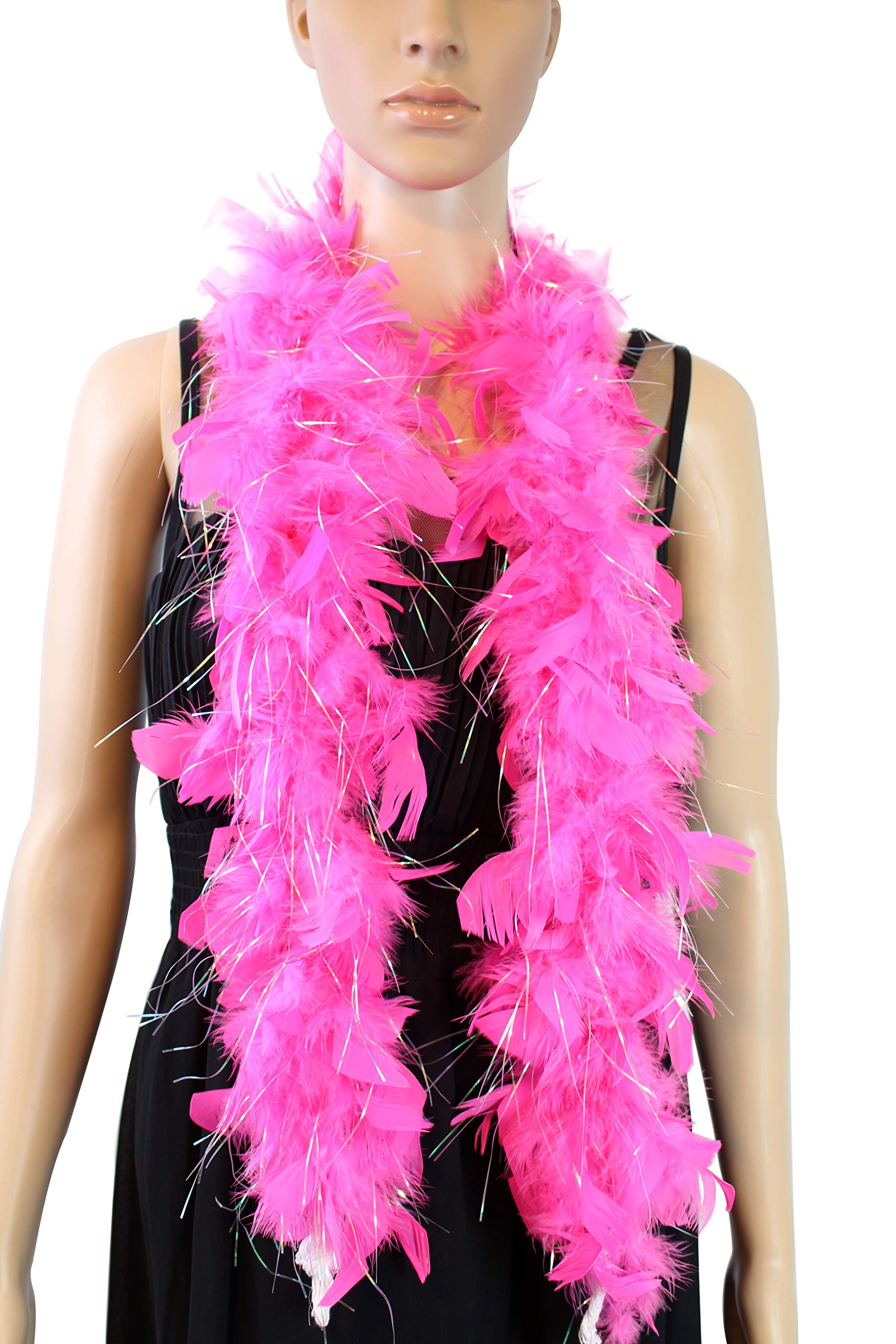 Kids Feather Boa 25 Gram, 4 Feet Long, Great for Party, Halloween Costume, Christmas Tree, Decoration