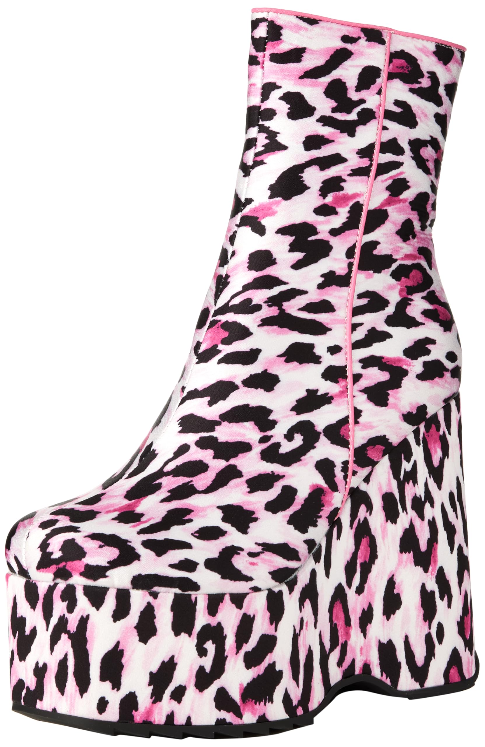 LAMODA - Women's Jungle Feaver Chunky Platform Ankle Boots in UK4