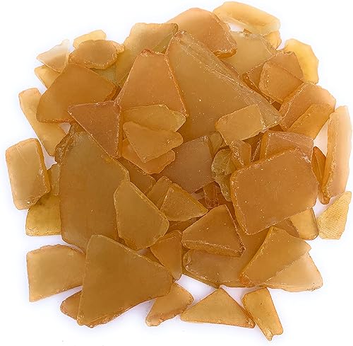 Miniatura 2 de Nautical Crush Trading Sea Glass Craft - Artesanía de vidrio de playa - Miel dorada - Decoración de vidrio de mar de 22 onzas - Relleno de jarrón de