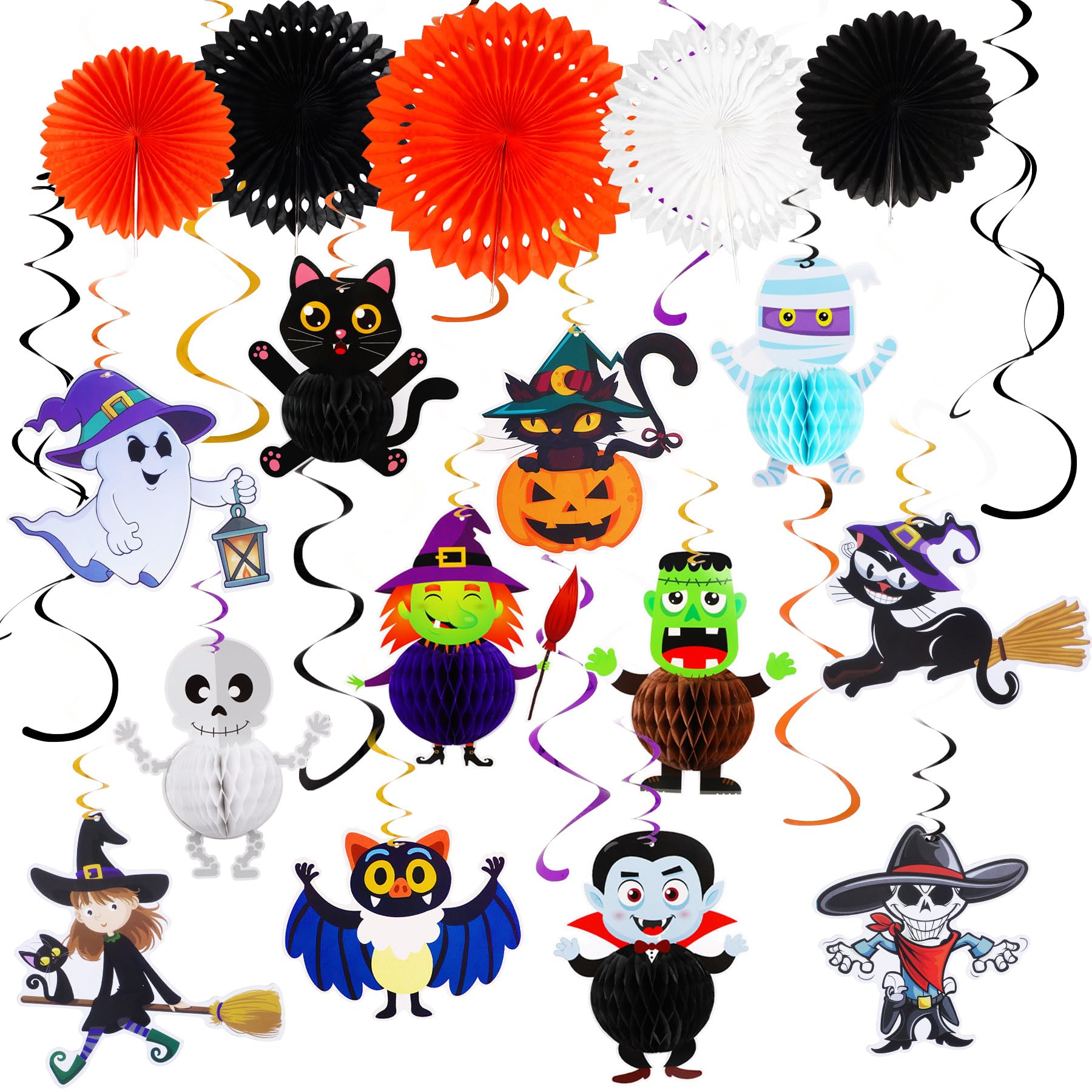 Amazon.co.jp: JANLOFO ハロウィン 飾り 立体 飾り付けセット