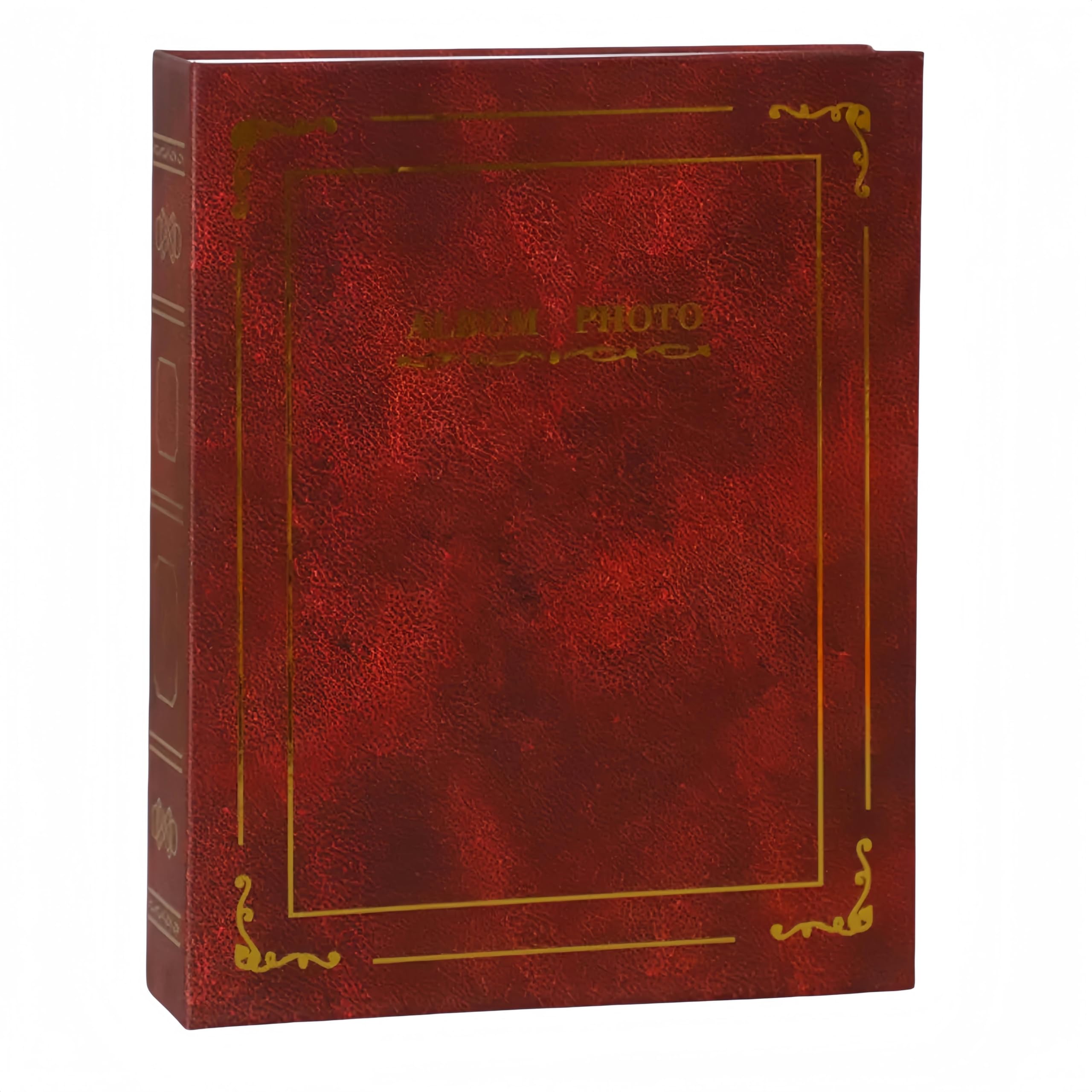 Álbumes de fotos de 15 cm, 200 fotos, 10 x 15 cm, álbum familiar intersticial, color rojo