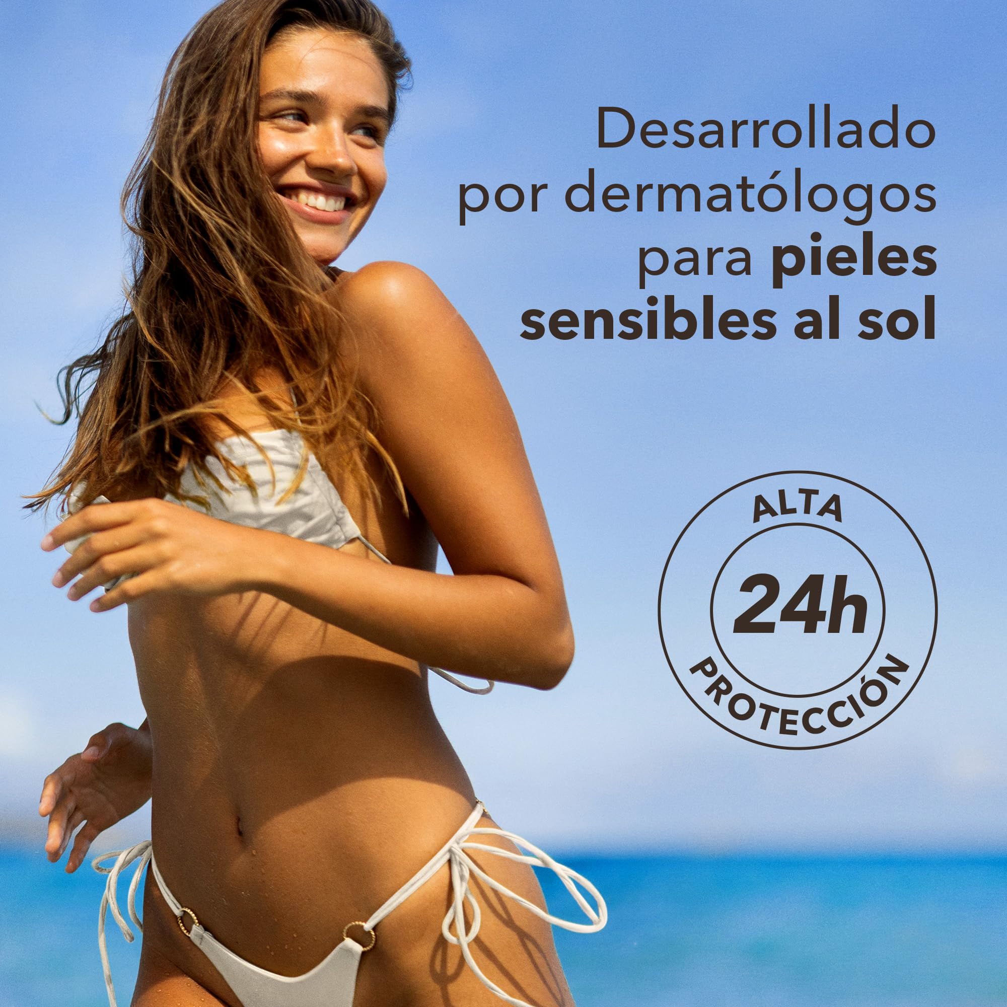 PIZ BUIN Crema Facial SPF 50 de Protección Alta (50 ml), protector solar facial hidratante con filtros UVA/UVB, crema solar con triple resistencia, para todo tipo de piel