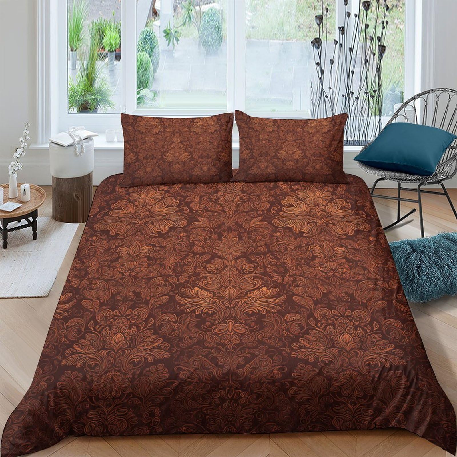 Ctjqhvkz Style-7 3D Printed Rustic Wood Grain Fitted Sheet Microfiber Brown Texture Mattress Cover For Bedroom Dorm Home Decor Single（135X200cm）