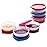 SIGNORA WARE Condiment Containers with Lids- 6 pk. 2.3 oz.Salad Dressing to go Small Food Storage Containers- Sauce Cups Leak proof Reusable Plastic BPA free for Lunch Box Picnic Travel
