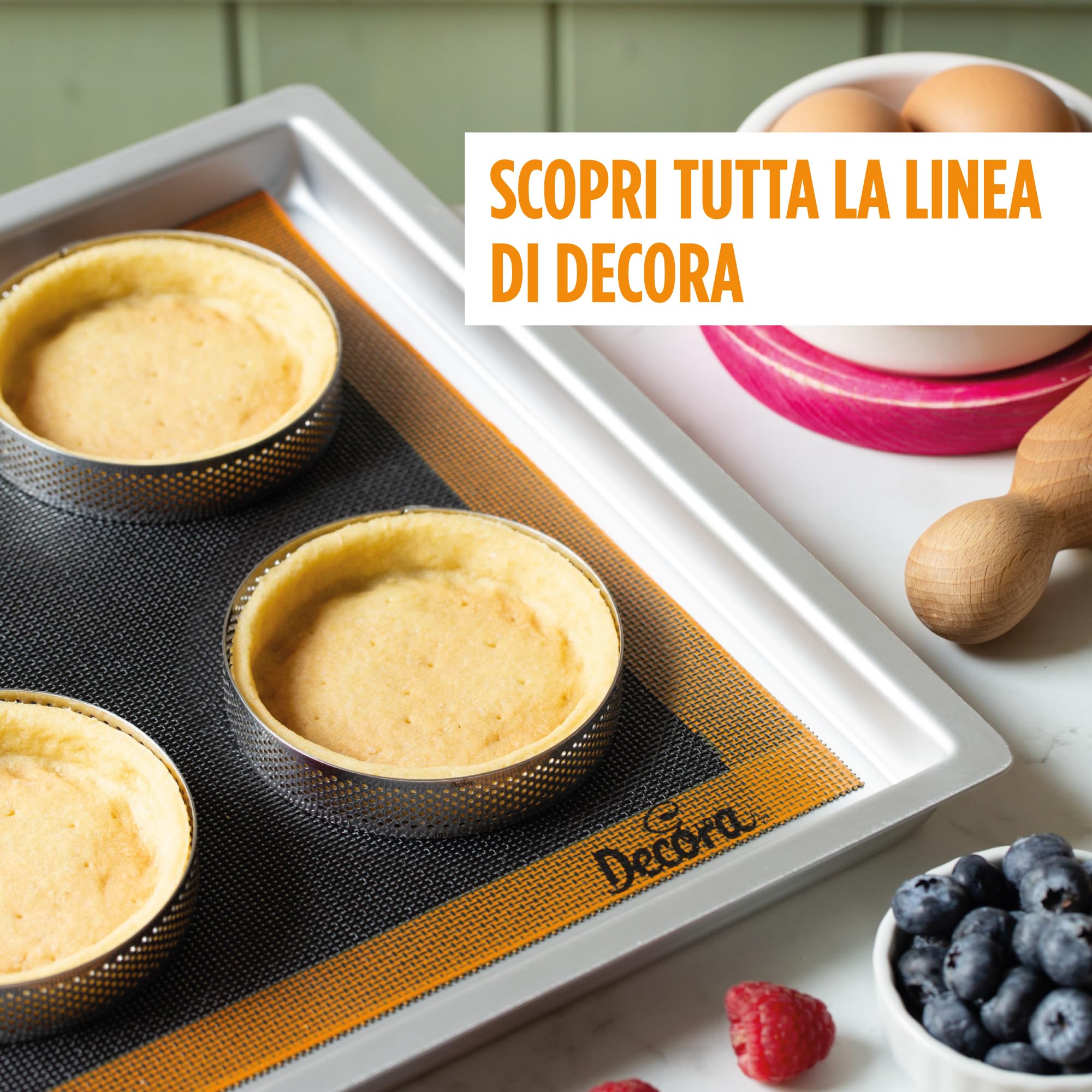 Decora, 9276010 Piatto Girevole Elettrico, Piatto Ø 28 cm, con pratico Pulsante di Stand-by per bloccare la rotazione del piatto senza resettare il senso di rotazione e la velocità