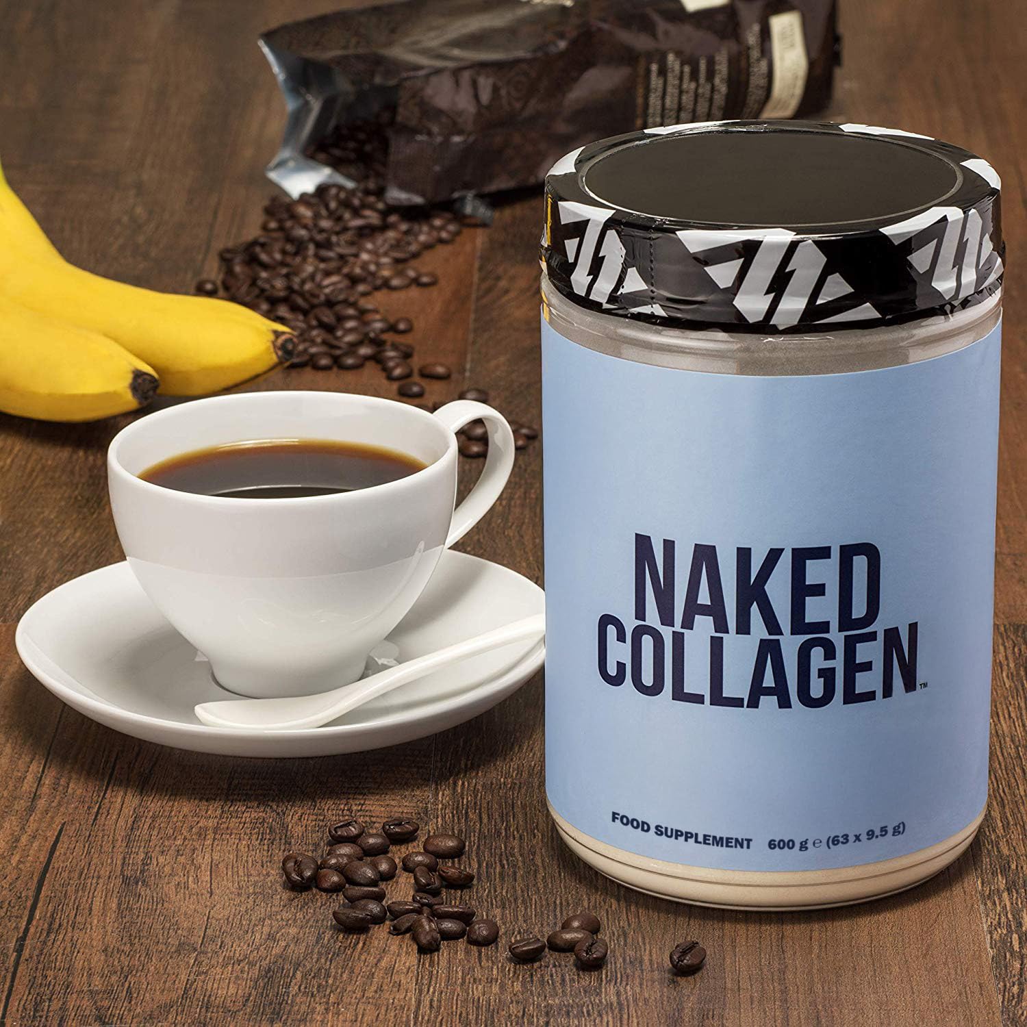 Proteine in polvere di peptidi di collagene NAKED, 63 porzioni, da animali allevati al pascolo, integratore di collagene idrolizzato da bovini nutriti con erba, senza aroma, 600 g