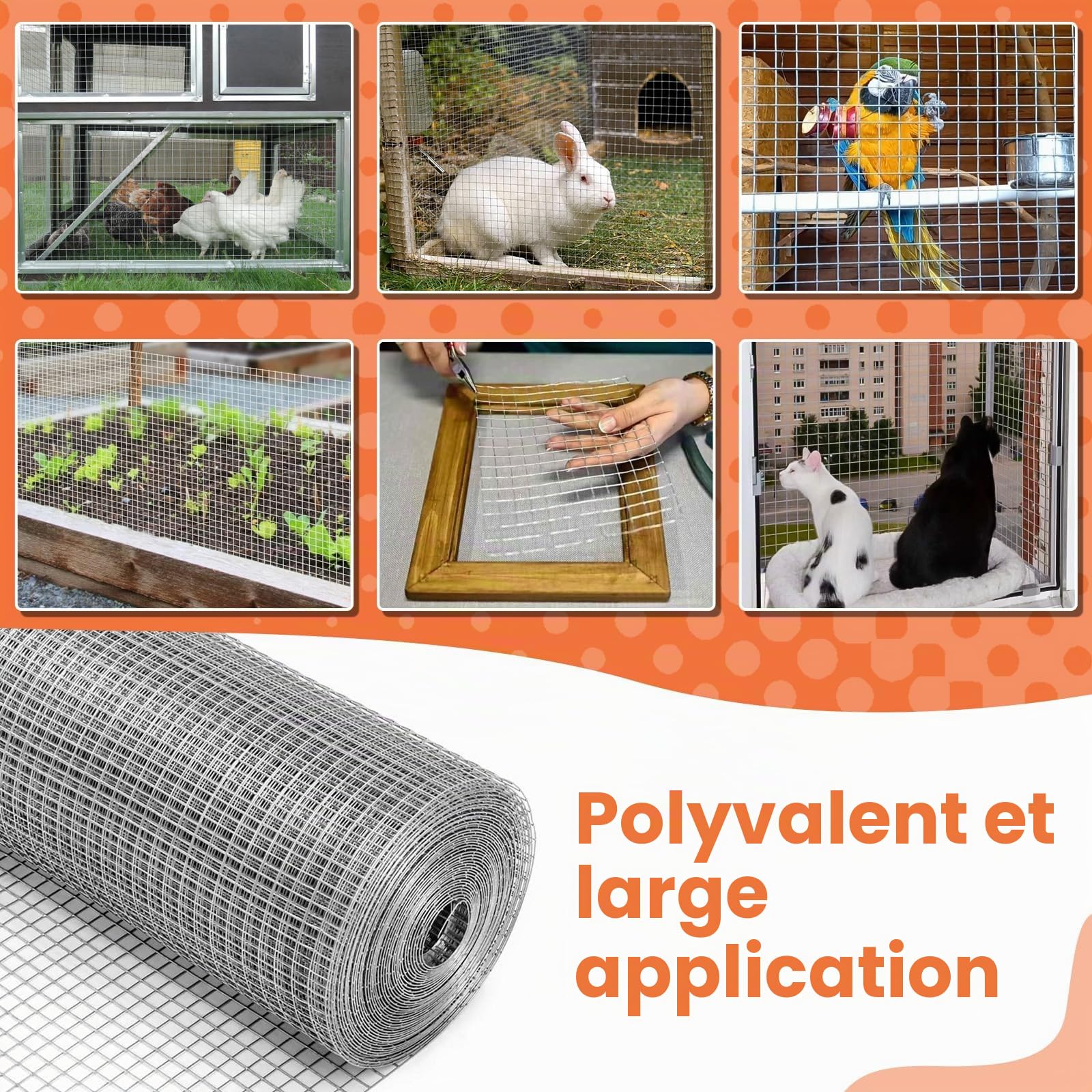 SelfTek Grillage Anti-Rongeurs - Rouleau de Grillage en Acier Inoxydable Soudé avec Gants et Pince, Treillis Métallique Antirouille de Prévention pour Souris, Maison, Jardin, 4 M X 300 MM