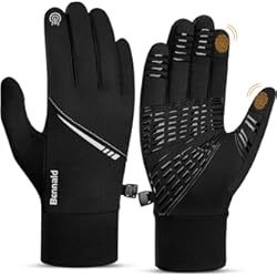 Guantes Para Puños Calefactables Guantes de Invierno, Guantes Ciclismo Guantes de Pantalla Táctil Impermeable Guantes Deportivos Running Cálido resistentes al viento para Esquí Nieve Ciclismo Deporte Gym para Hombre y Mujer