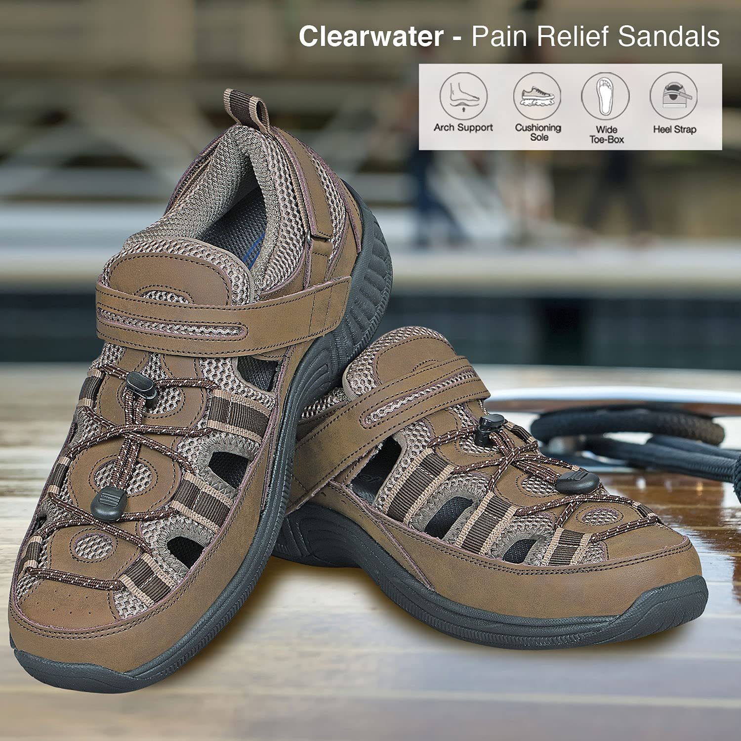 Buy Arch Support Sandals for Men, Ideal for Heel and Foot Pain Relief