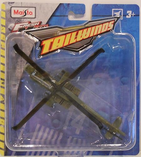 Maisto Tailwinds Boeing AH-64 Apache (escala 1:87) Helicóptero de ataque fundido a presión
