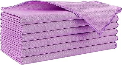 RIVAAN Microfiber Glass Cleaning Cloth - 2PCs | Streak-Free, Lint-Free Towels for Windows, Glasses, Stainless Steel | Reusable Cleaning Cloths for Home, Office, Restaurants (60 x 40 CM, Pink) Price in India