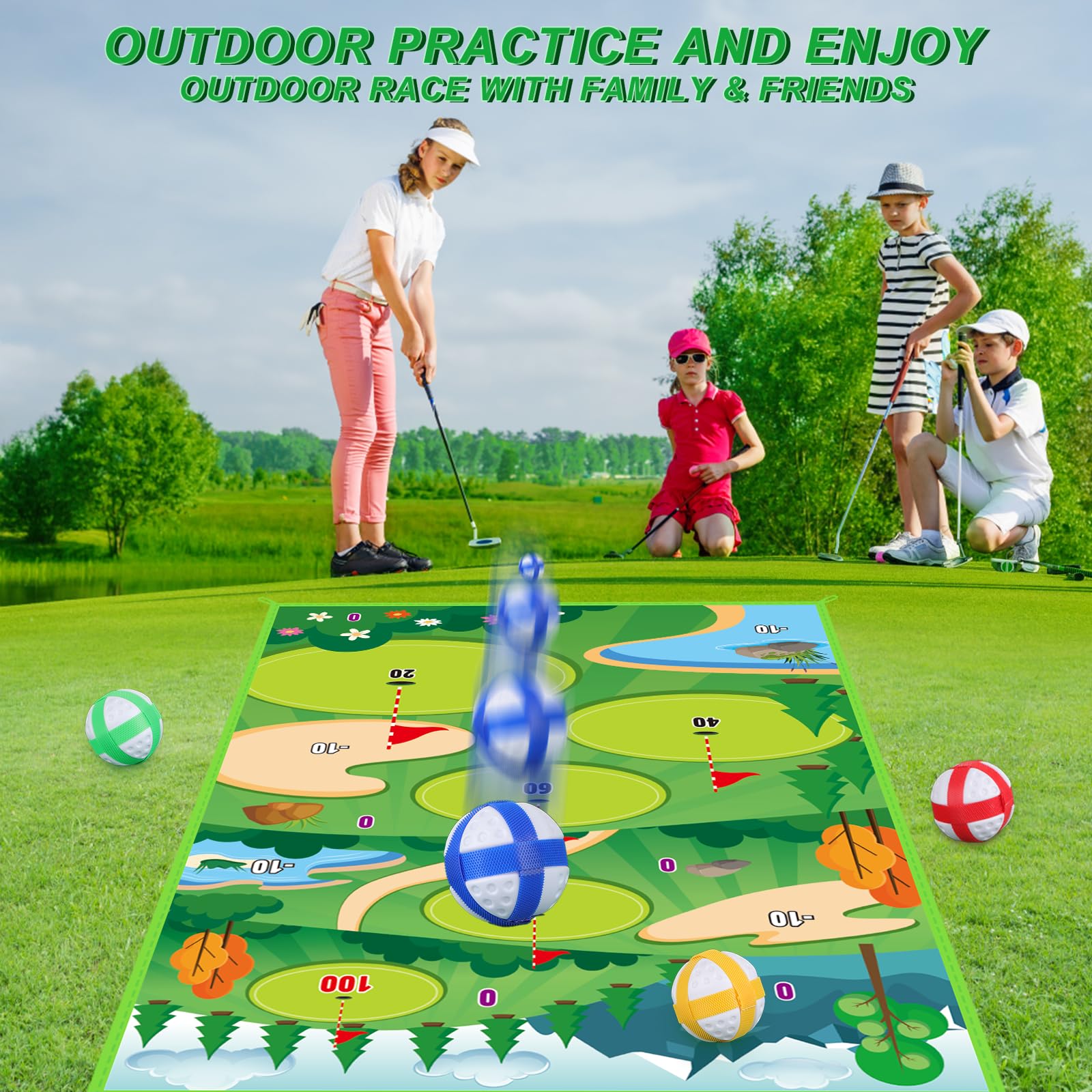 deAO Bucket Golf Yard Game, 47