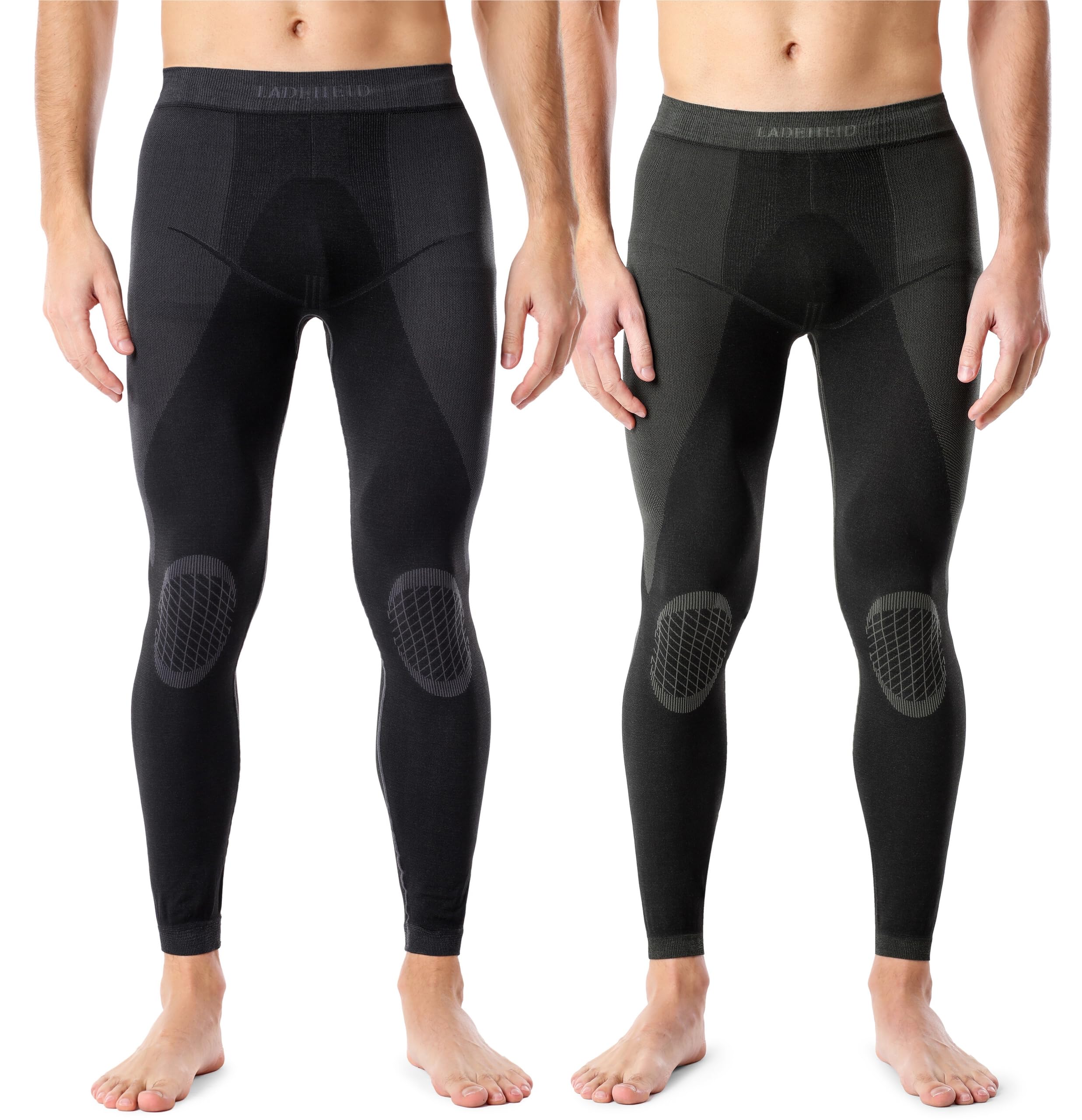 Ladeheid Herren Thermounterwäsche Lange Unterhose Thermoleggings Funktionsunterwäsche für Winter und Sport, thermoaktiv, warm und atmungsaktiv LAGI002