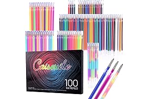 Soucolor Gel Pen Refills: 100 Pack for Stunning Creations