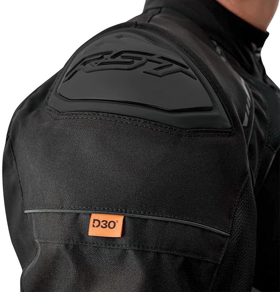 RST S1 D3O MESH Motorcycle Jacket Reinforced Construction, CE Certified Armor, Road/Adventure Use (Black, 2X-Large)