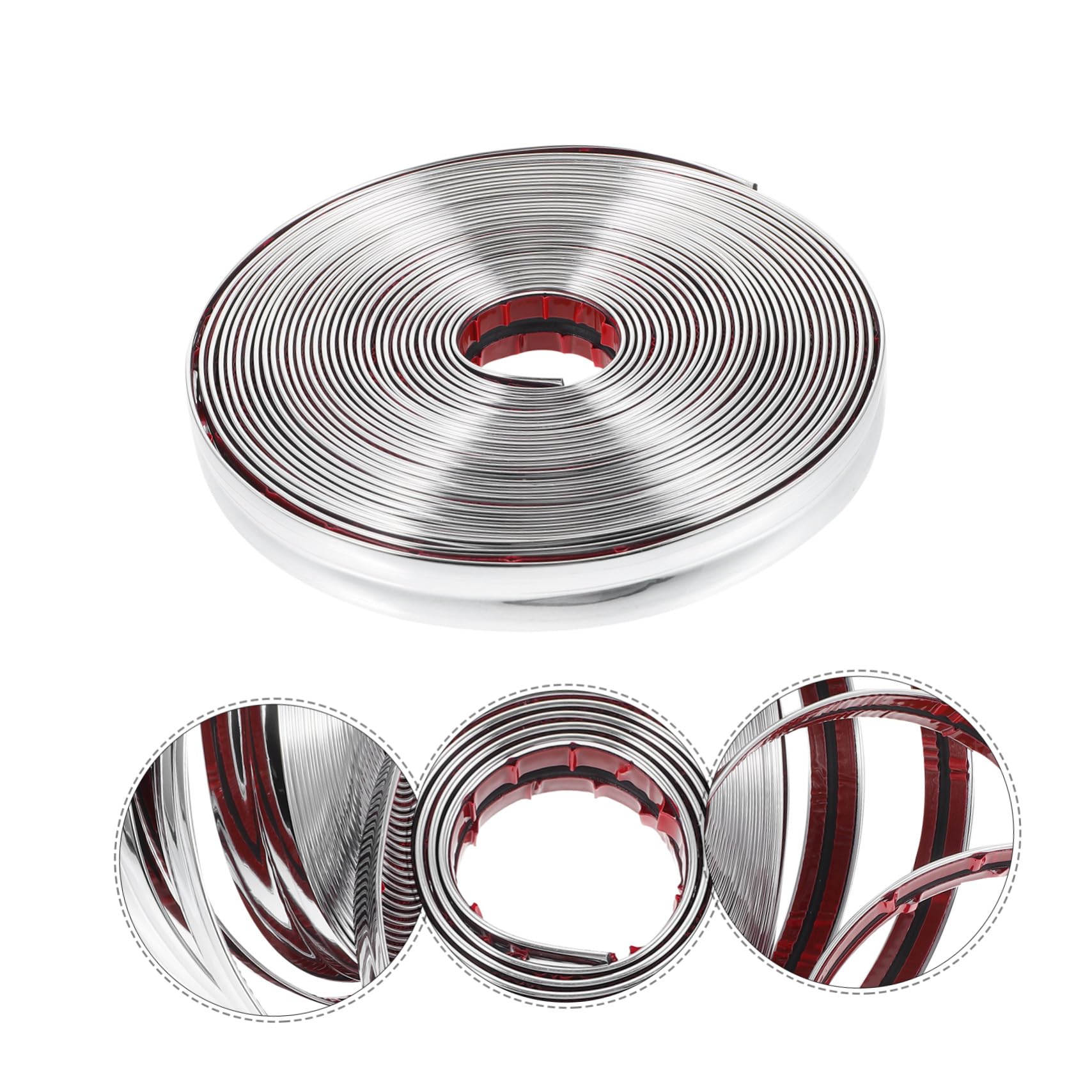 HOMSFOU Moldura de Esquina Flexible y Autoadhesiva de Pvc para Protección de Paredes, Decoración Elegante para Cocina y Sala de Estar, Fácil de Instalar sin Perforaciones