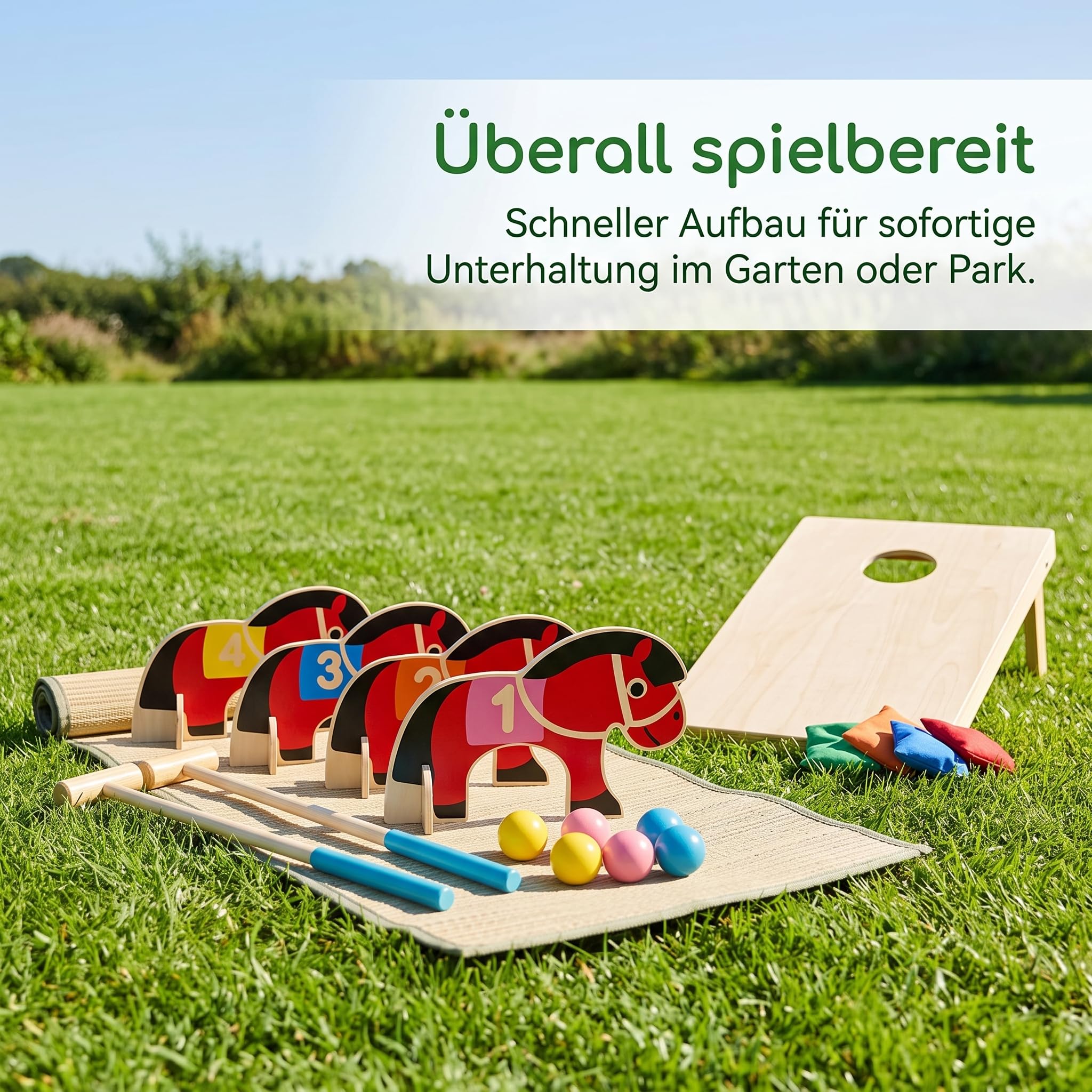Spielzeug Rasenspiel Set für – es Garten Spielzeug für Outdoor Spaß