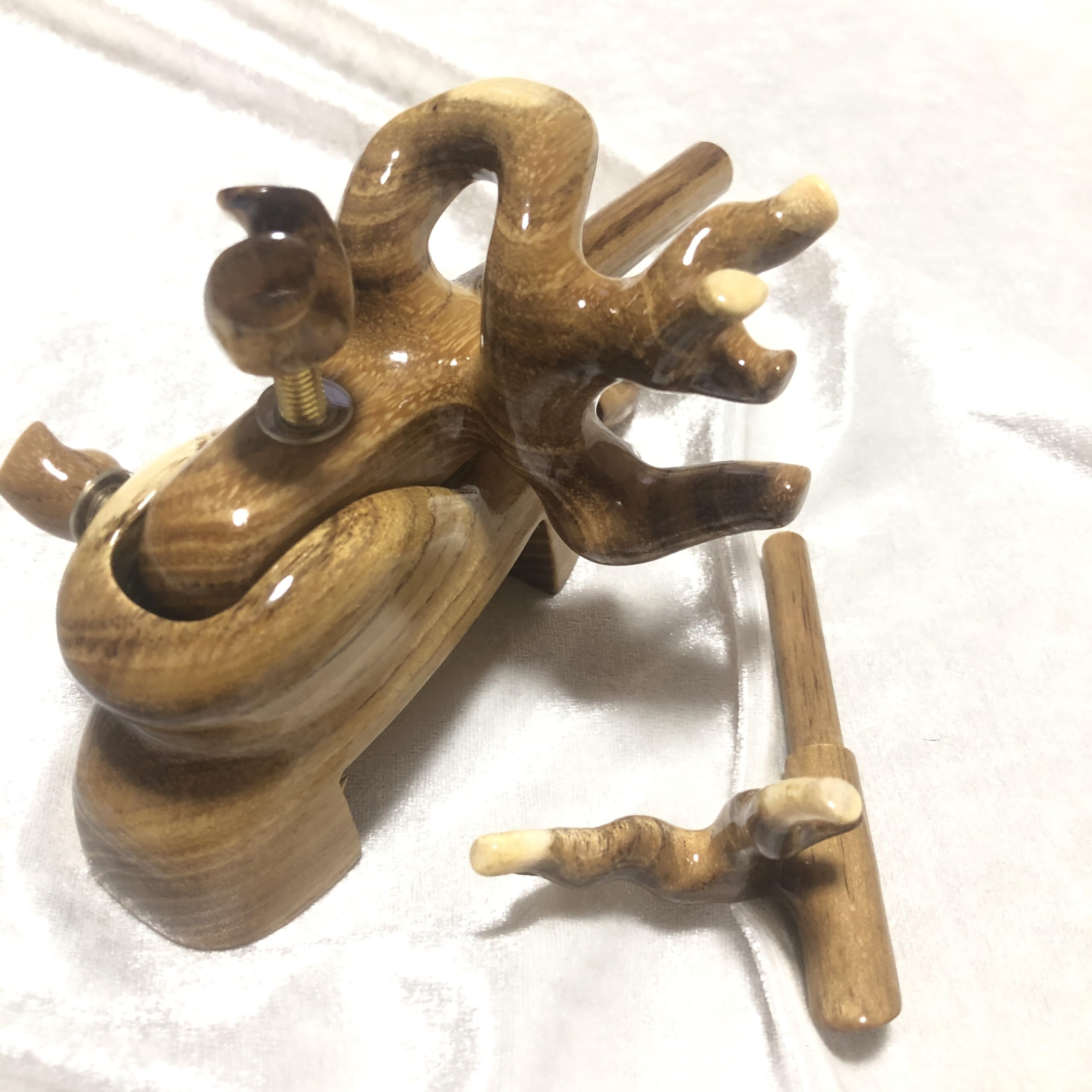 黒柿万力 黒柿竿枕　ヘラブナ Amazon | ヘラブナ万力 天然木黒柿x白柏 大砲型万力 へら用品 袋