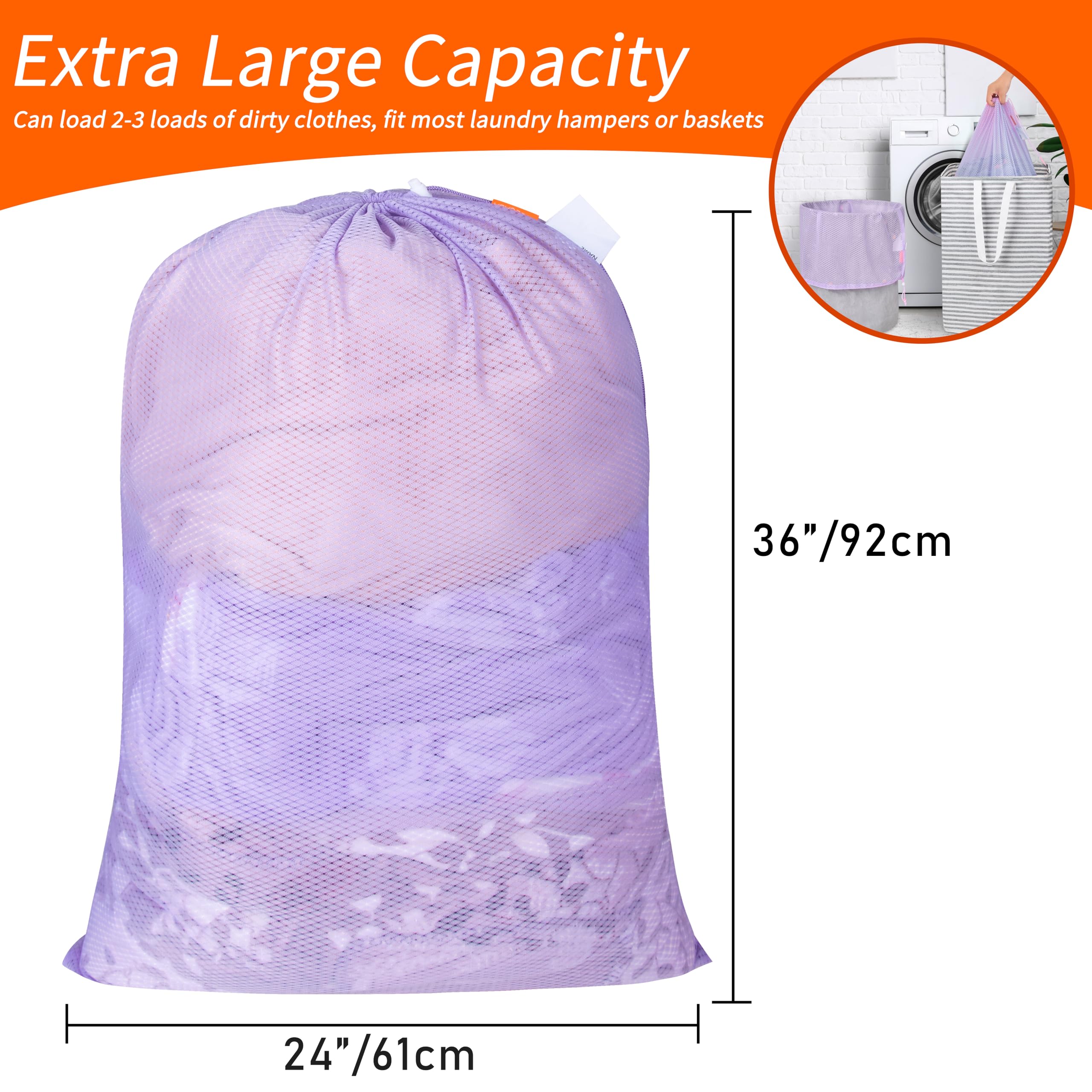Polecasa Borsa Portabiancheria Sportiva Con Coulisse – Tessuto Resistente 53x61 Cm, Capacità 18 Kg – Per Viaggi, Campeggio, Palestra – Colore Blu - 2