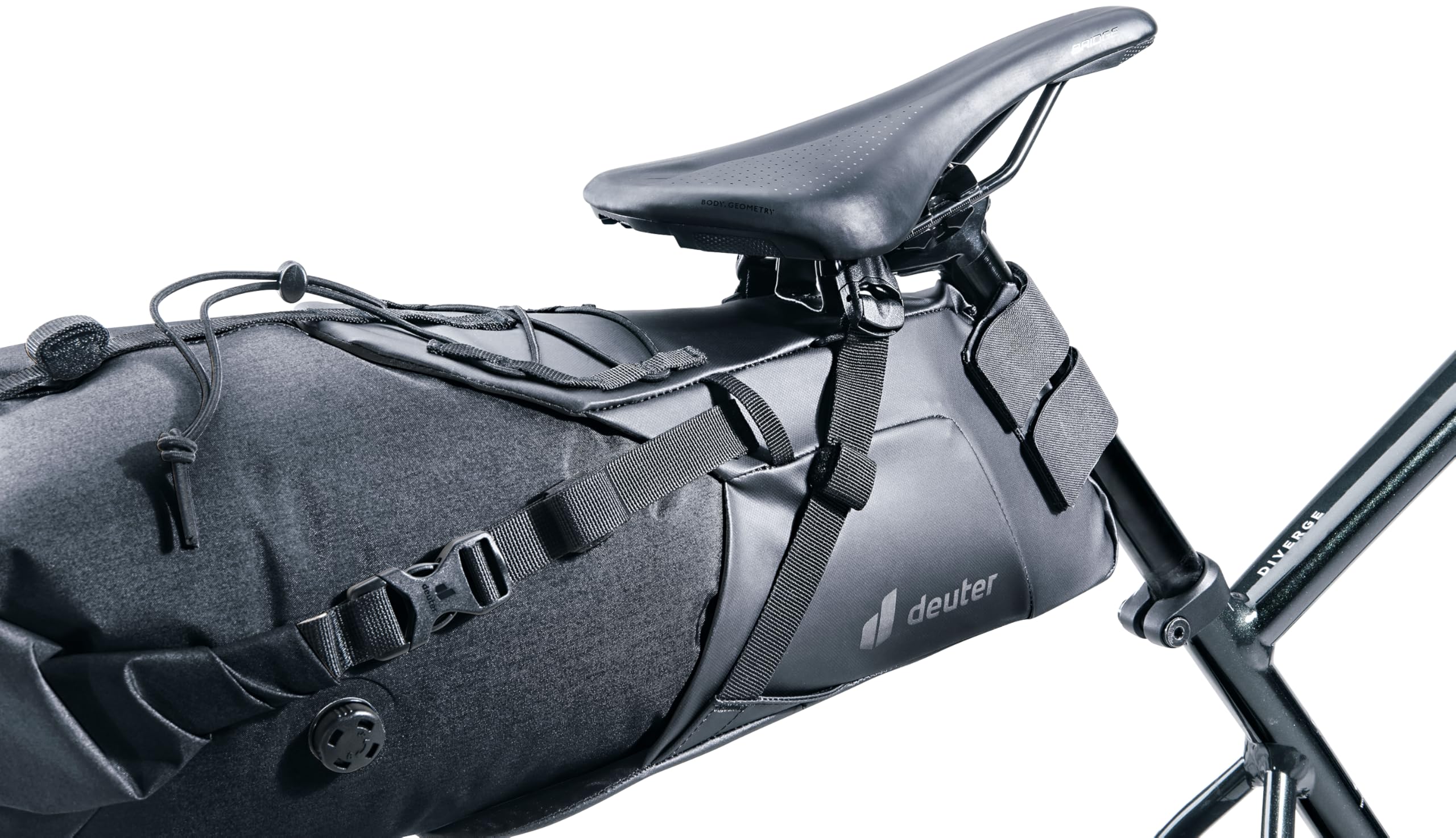 deuter Head SB 16 Wodoodporna torba na siodełko, Kolor: czarny, 16 L, Minimalistyczny