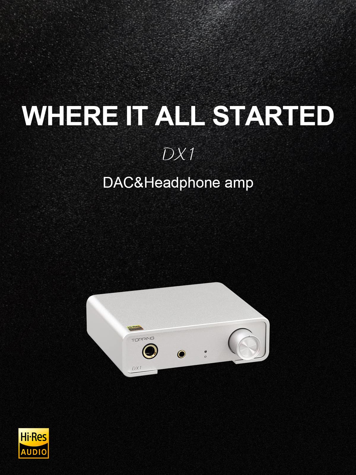 Topping DX1 prend en charge jusqu'à DSD256 et PCM384 THD+N < 0,0002 % XMOS XU208 AK4493S 2 réglages de gain audio haute résolution DAC et amplificateur de casque (noir)