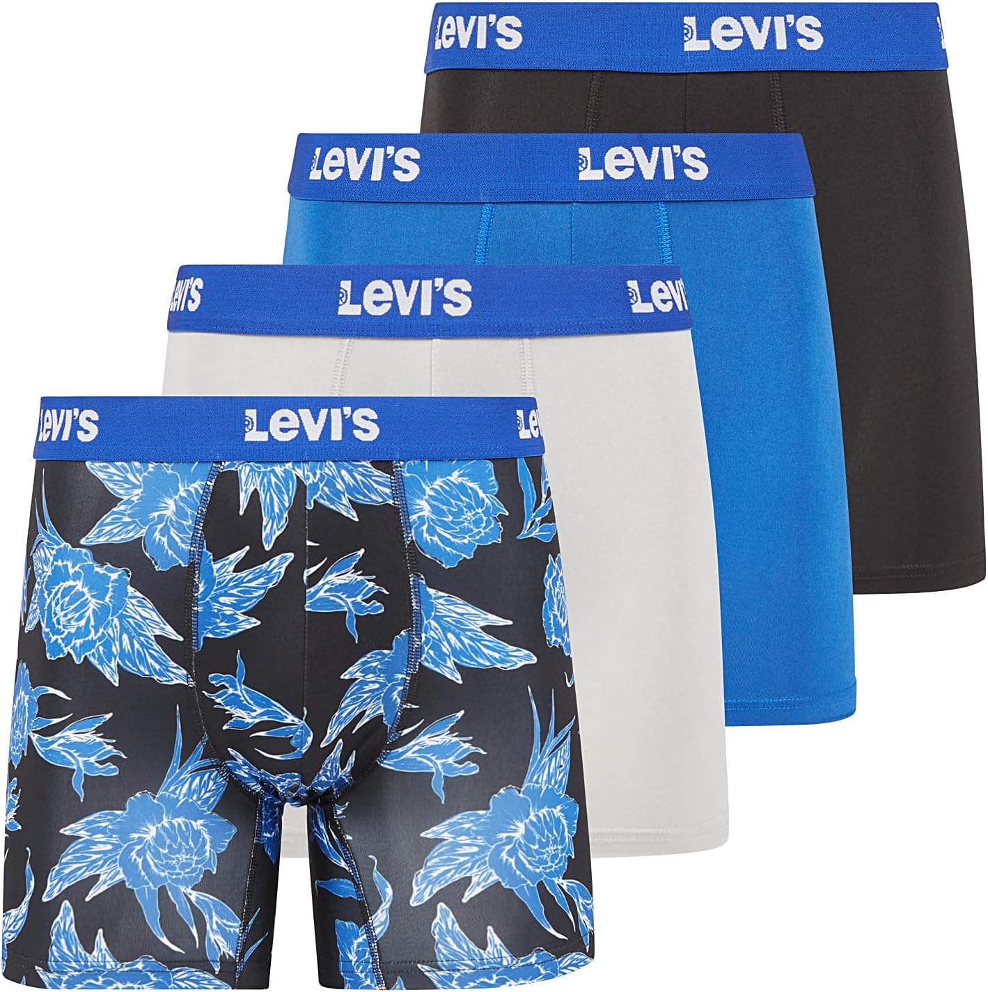 Levi's Mens Boxer Briefs Breathable Stretch Underwear 4 Pack