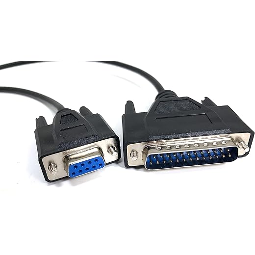 DB9 Female to DB25 Male Modem Cable 6ft