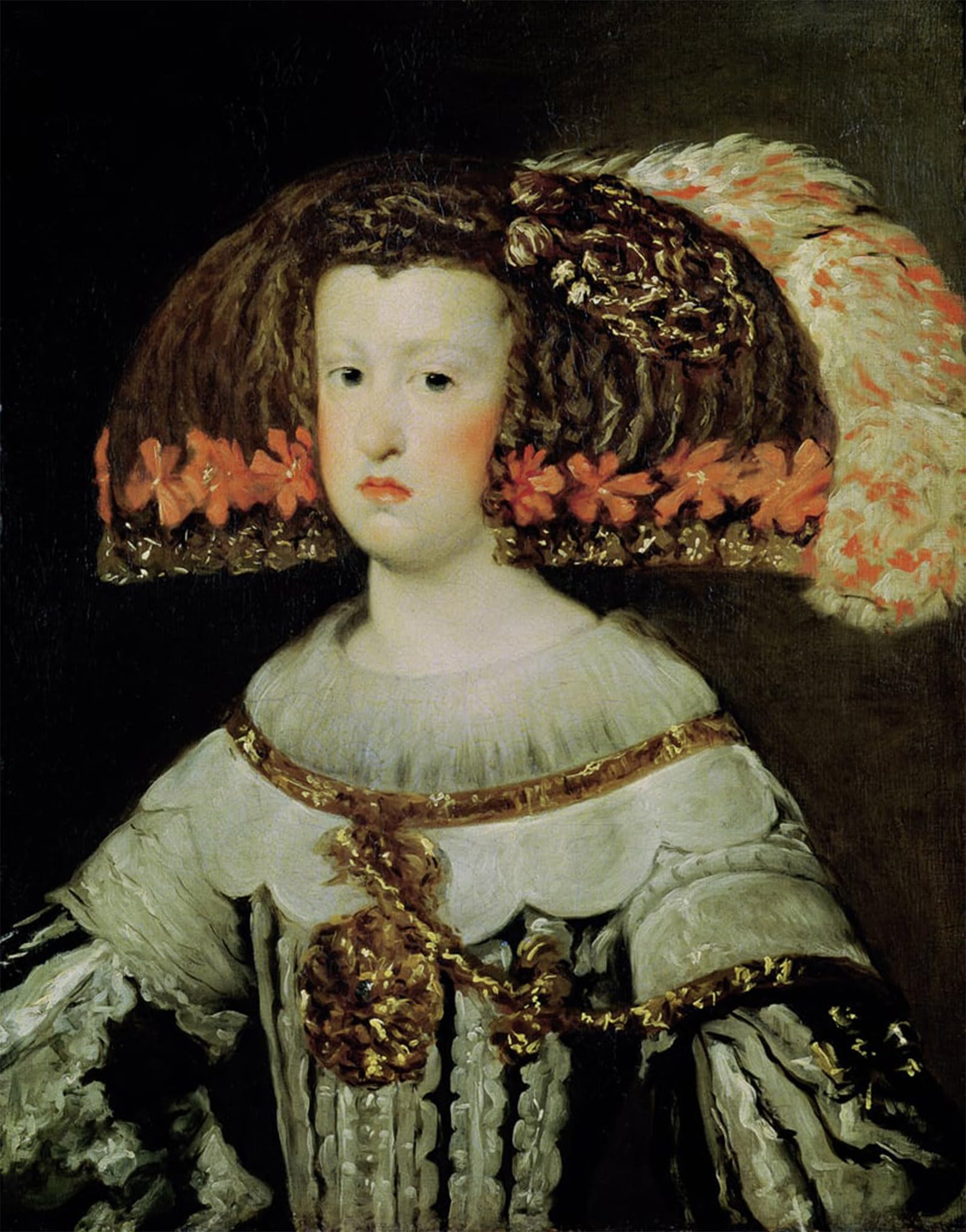 POSTERIIk Famous Print Pop Art Wall Art Graffiti Portrait of Queen Maria Anna of Spain by Diego Velázquez Art Prints for Home Decor 60x90cm