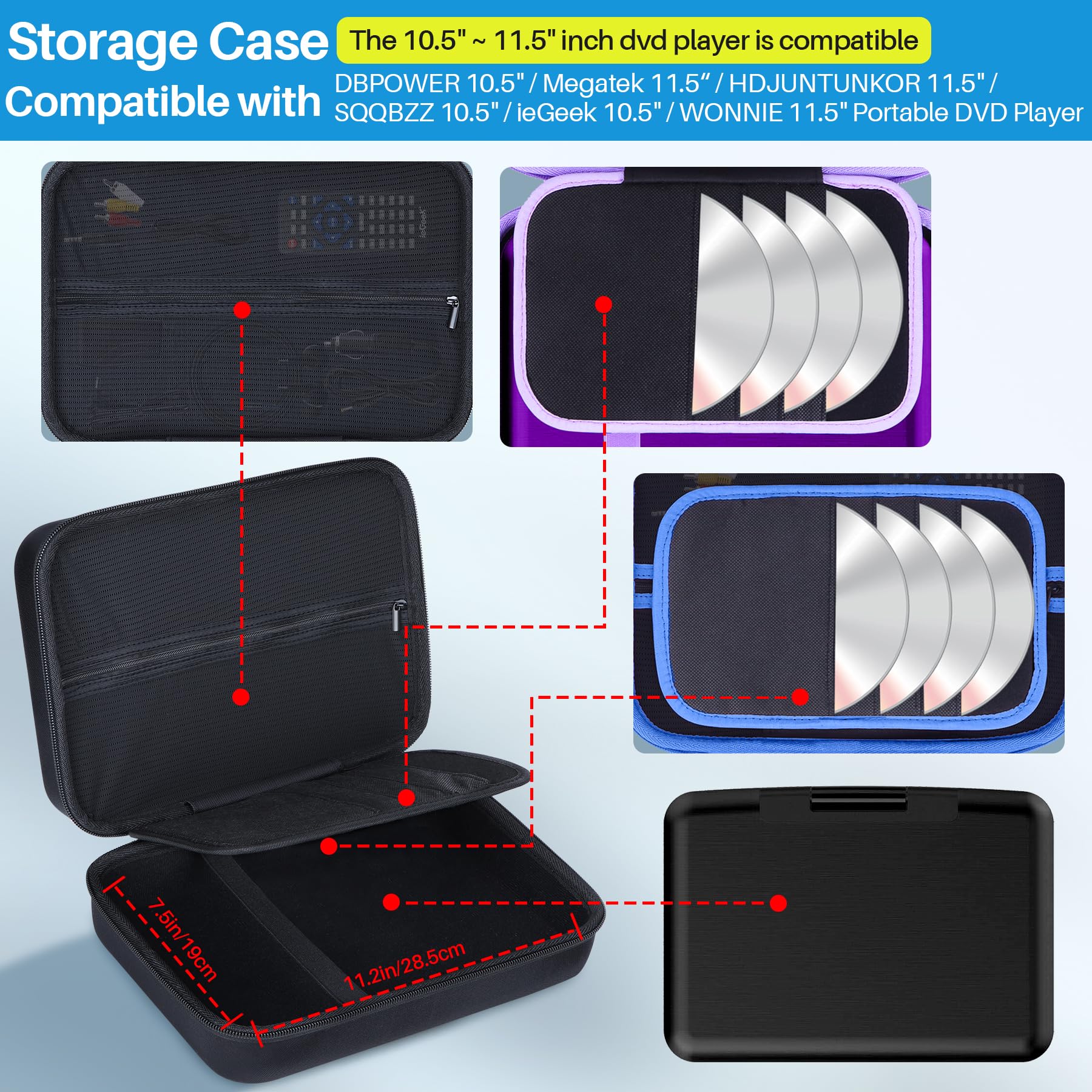 Amazon.com: Lebakort Storage Case Compatible with YOTON 10.5