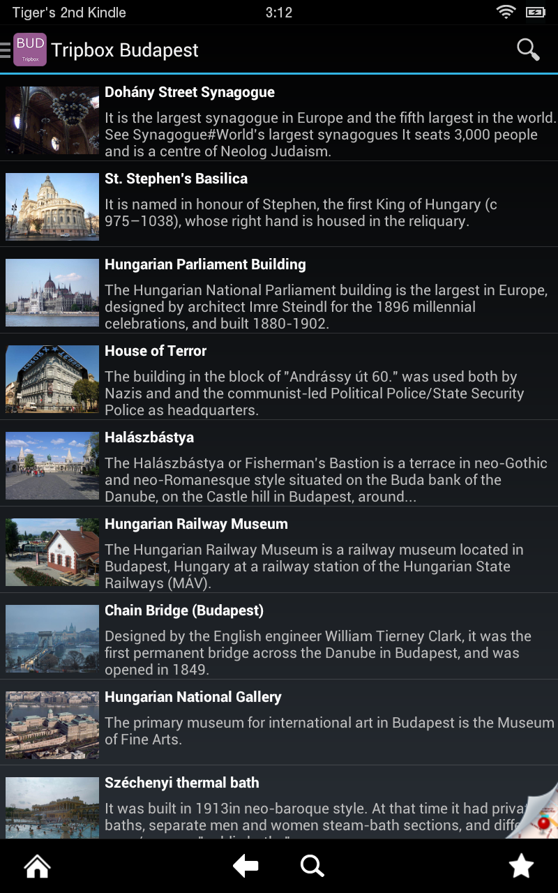 Tripbox Budapest(Kindle Tablet Edition) - App on Amazon Appstore