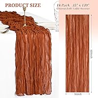 Vista 119 de Showgeous 10 Pack Baby Pink Cheesecloth Table Runner 10FT Long Semi-Sheer Gauze Table Runner Boho or Rustic Wedding Decor for Wedding Decor Arch