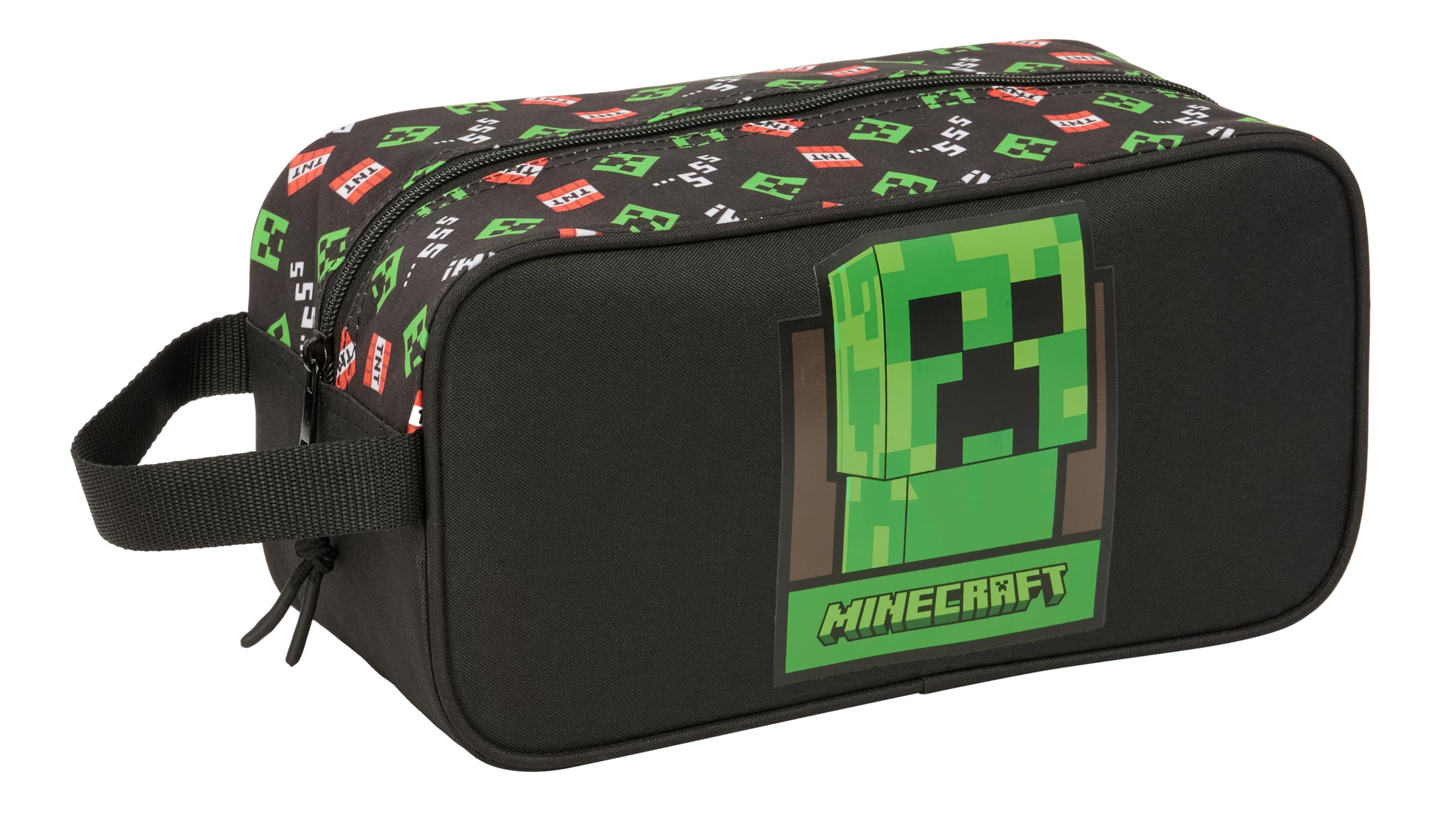 Minecraft - Medium Shoe Rack, Multipurpose, Pencil Case, Sport, Extracurricular Shoes, Football, Comfortable and Versatile, 29 x 14 x 15 cm