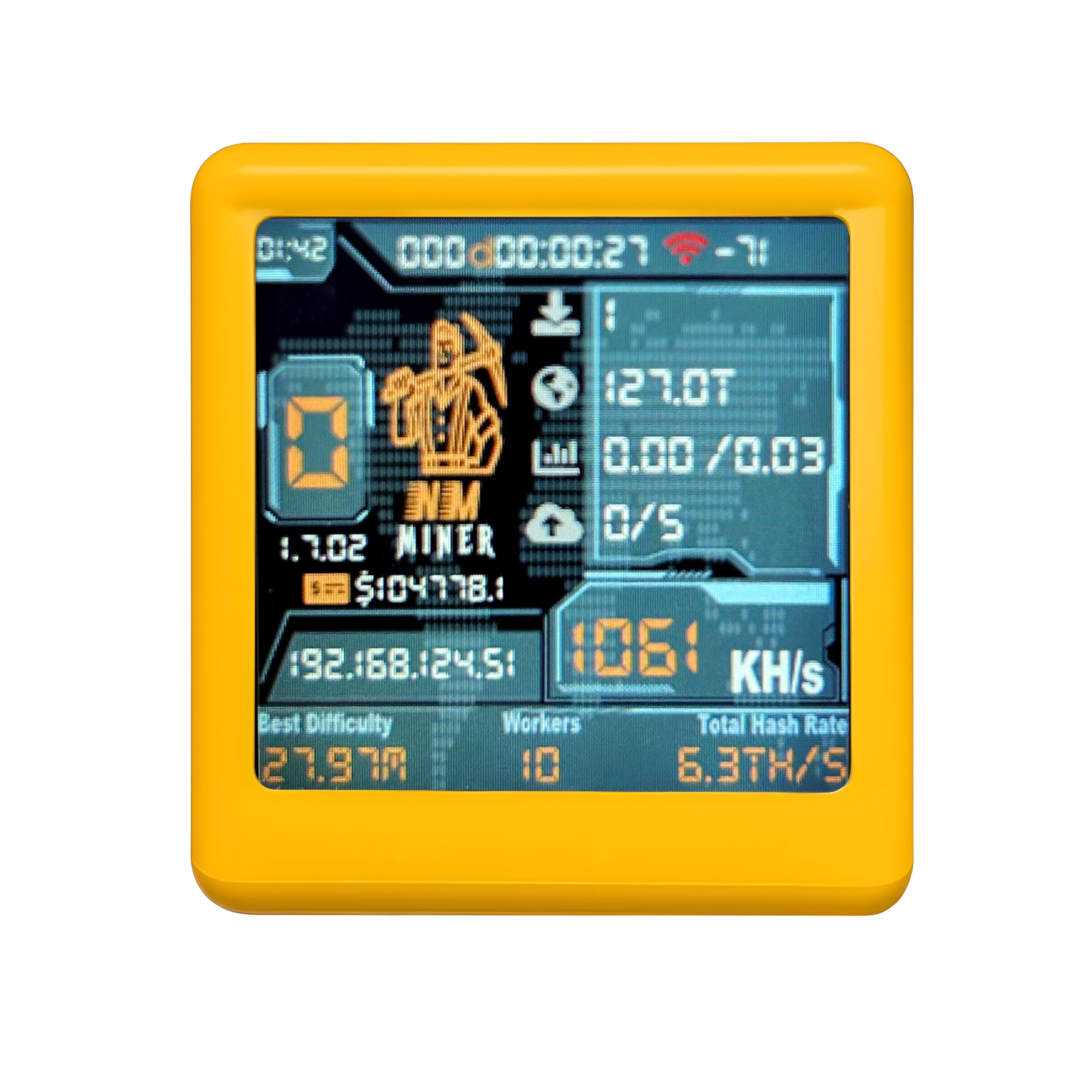 Amazon.com: Heltec Bitcoin Miner - Lucky Solo Lottery Miner with 1060 KH/s,  2000% Win Boost, Valentines Day Gifts for Him Her Men Women 1.54” Smart  Display, WiFi/BLE, USB Plug & Play Crypto