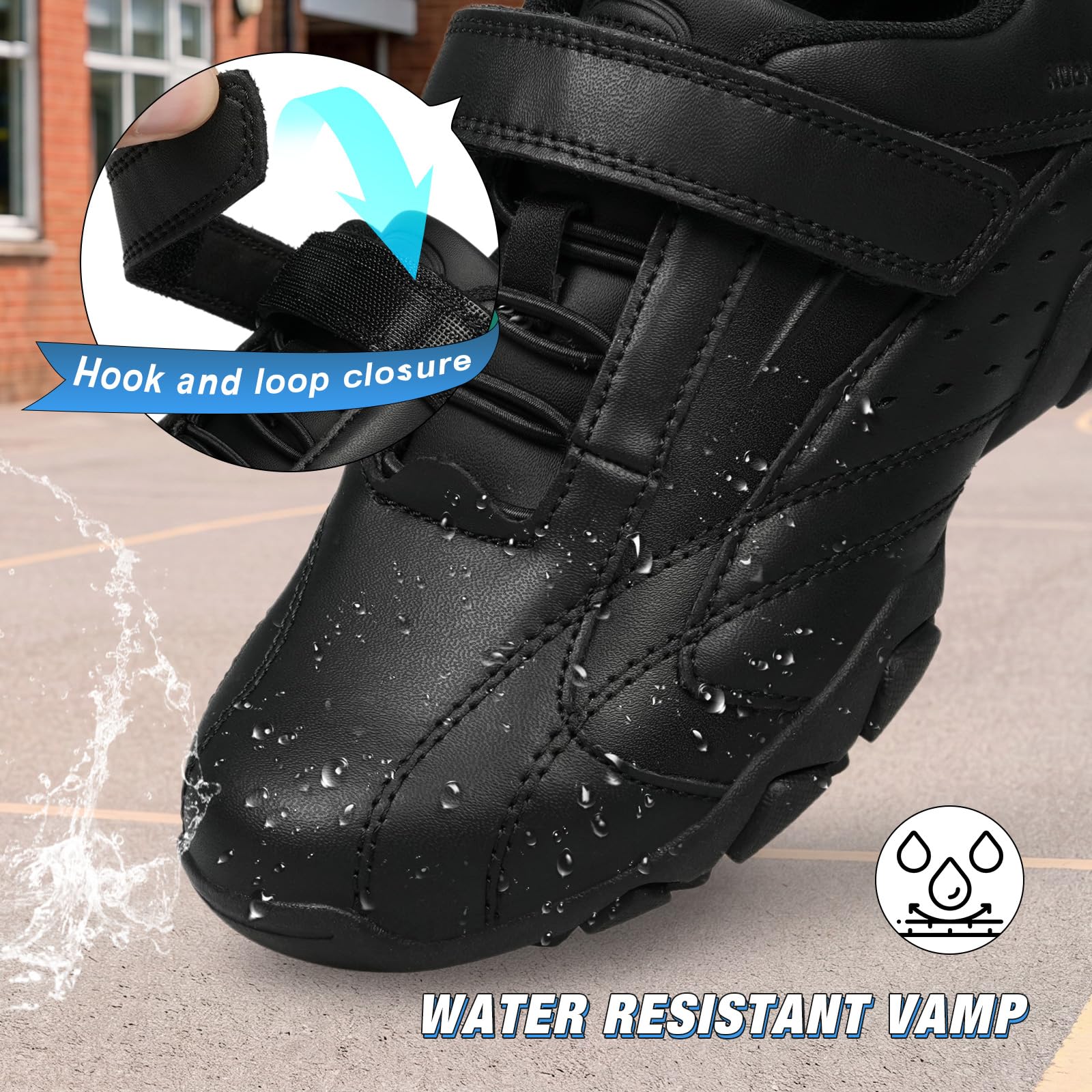 UOVO Zapatos de vestir para uniforme escolar para niños (niño pequeño/niño grande)