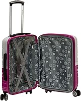 Vista 201 de Rockland - Maleta de viaje Melbourne, rígida y expandible, con ruedas giratorias, Azul