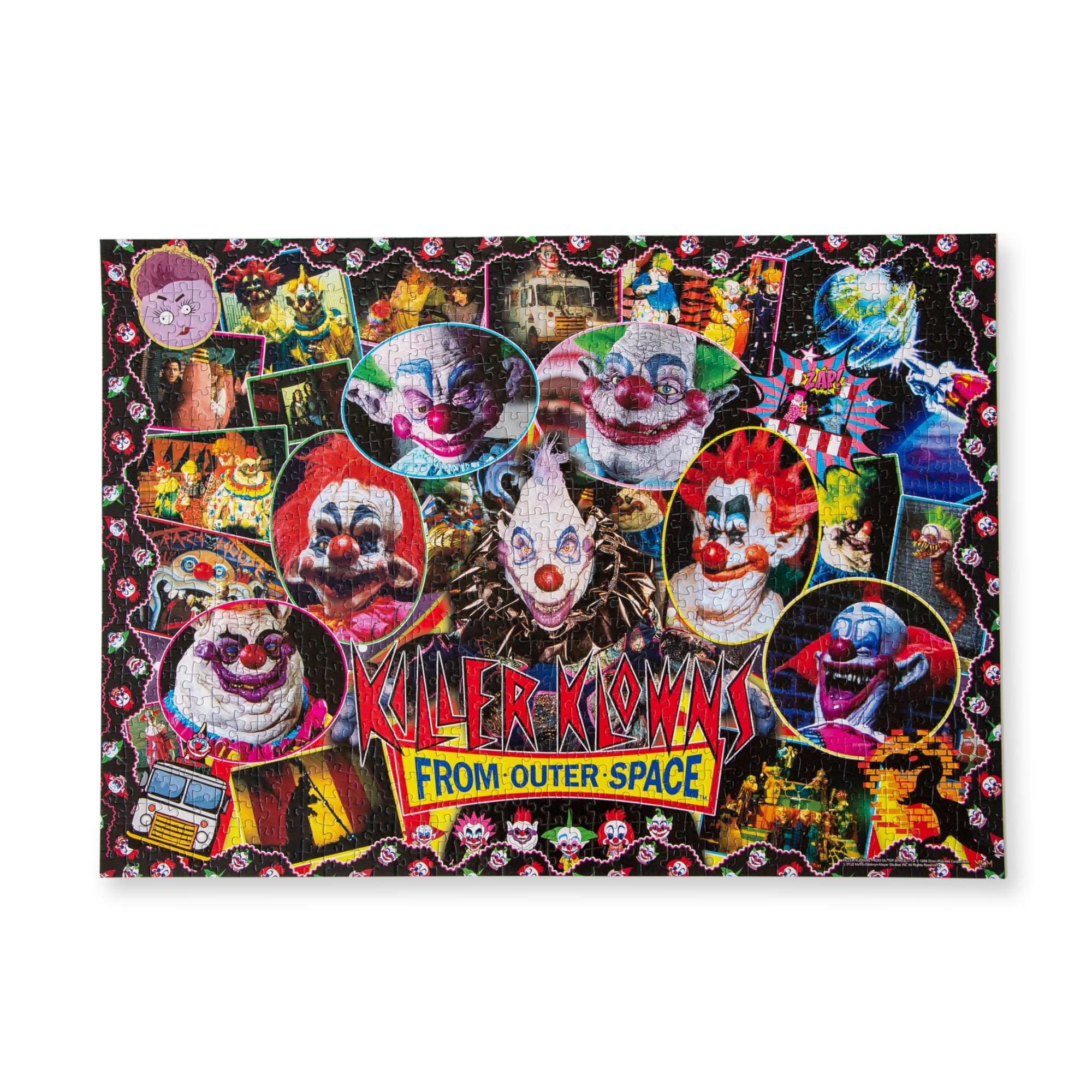 Toynk Killer Klowns from Outer Space Kollage B 1000-Piece Jigsaw Puzzle for Adults | 28 x 20 Inches