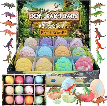 Amazon | CityMona バスボム こども 入浴剤 恐竜 子供 ギフトセット お