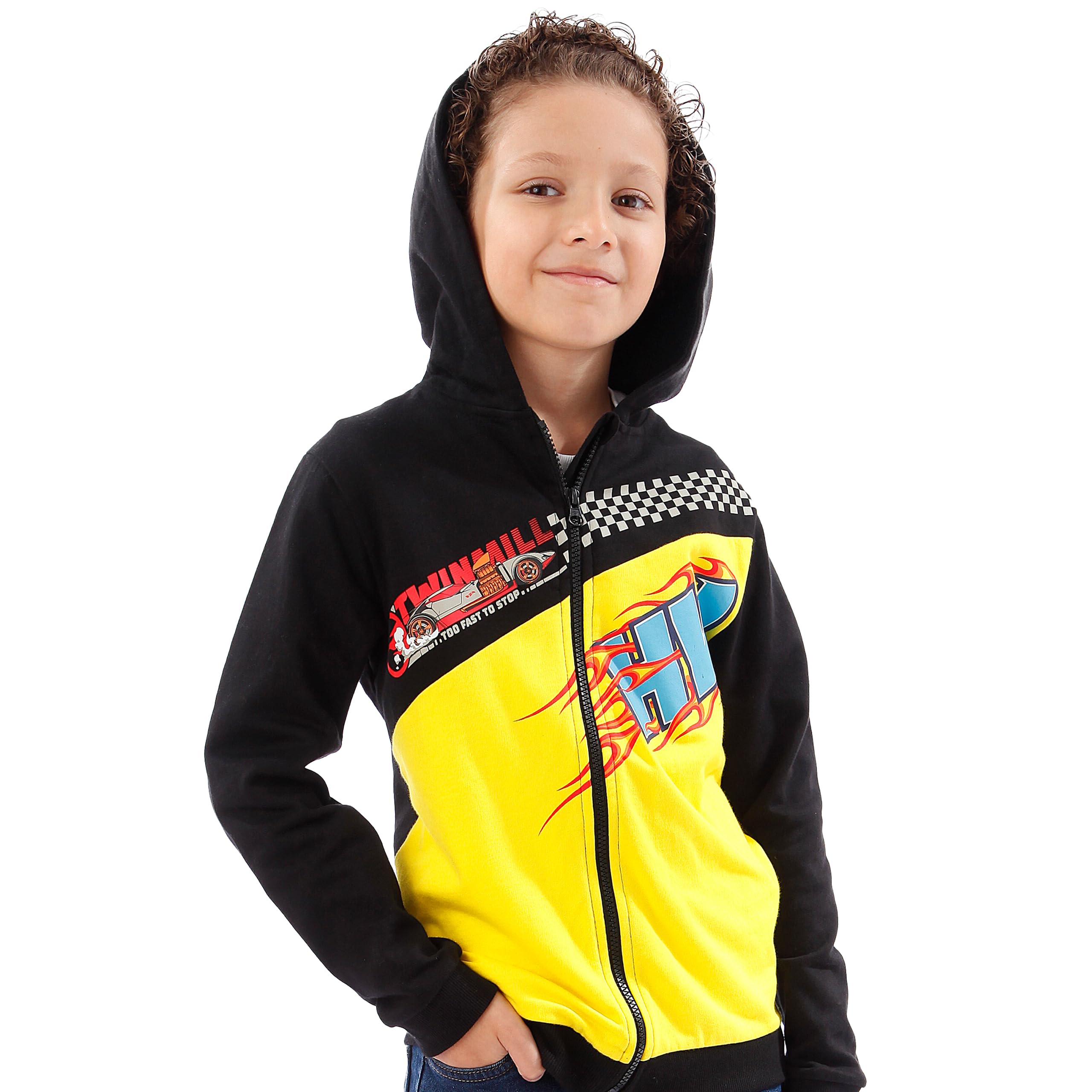 Hot Wheels Felpa con Cappuccio Abbigliamento Ragazzo | Felpa Ragazzo con Cappuccio