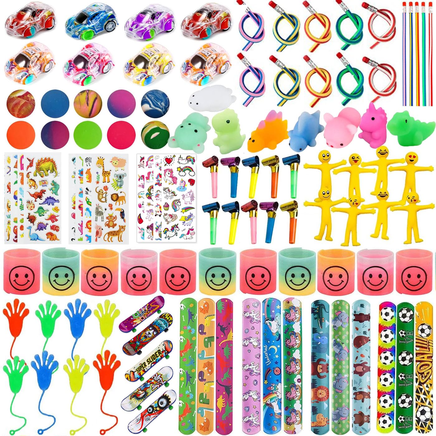 GSXNKK Party Bag Fillers for Kids,102Pcs Kid Party Toys for Boys Girls,Kid Birthday Party Favours Toy,Prize Box Toys Classroom Prizes Rewards,Toy Bulk Party Bag Fillers for Kids