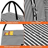 Vista 5 de OPUX, lonchera para mujeres, con aislamiento, bolsa de almuerzo para niñas, para el trabajo, adultos, escuela, pequeña bolsa reutilizable