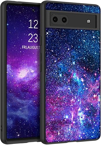 Miniatura 1 de BENTOBEN Funda para Pixel 6a, delgada, híbrida que brilla en la oscuridad, policarbonato duro, TPU suave, protección contra caídas, para niñas,