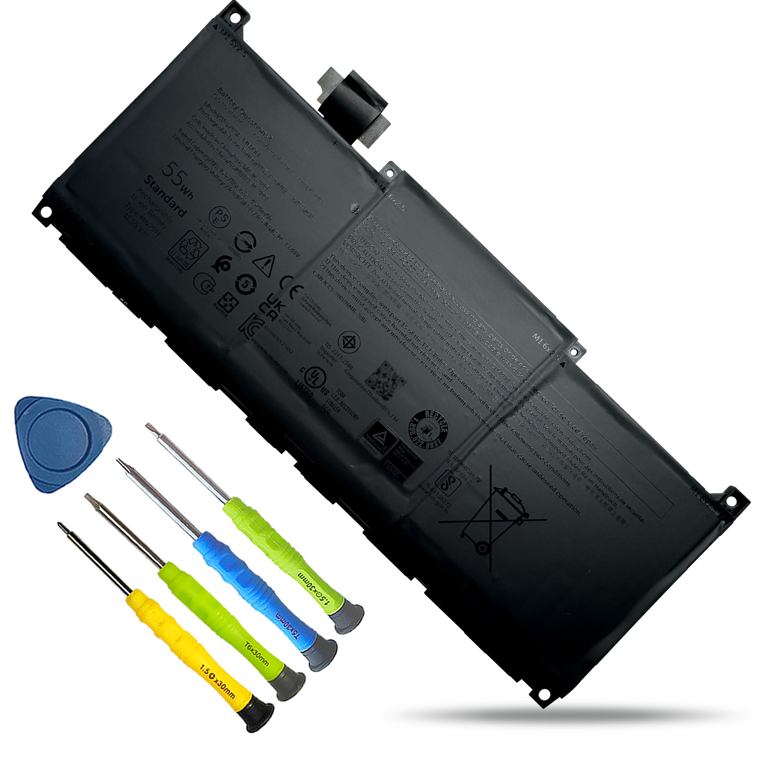MN79H Laptop Battery for Dell XPS 13 Plus 9320 P151G Series
