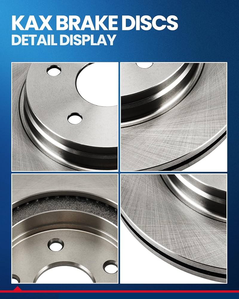 KAX 11.34in Front Disc Brake Rotors Pair Replacement for