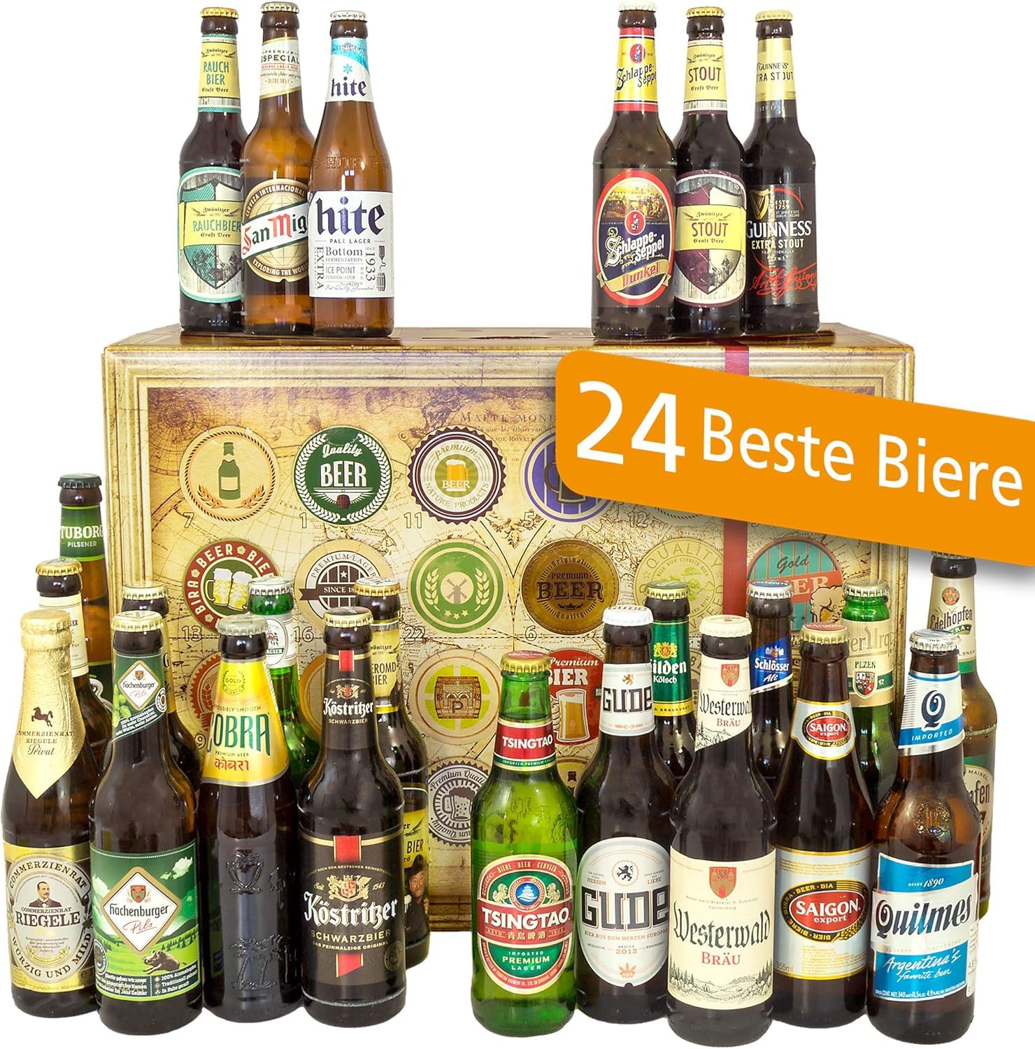Biere der Welt Geschenkset Deutschland Geburtstag Geschenk für Mann