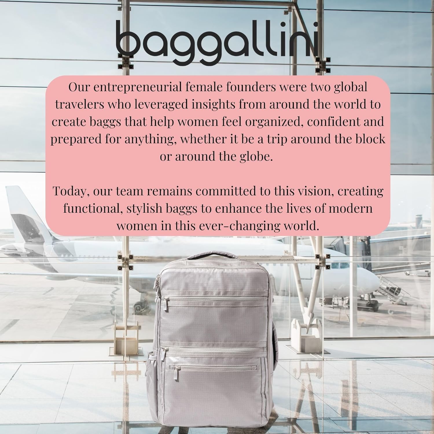 Baggallini Modern Convertible Travel Backpack - Lightweight 11.8"x17.7"x 8.5" Duffel Weekender w/Laptop Pocket - Image 7
