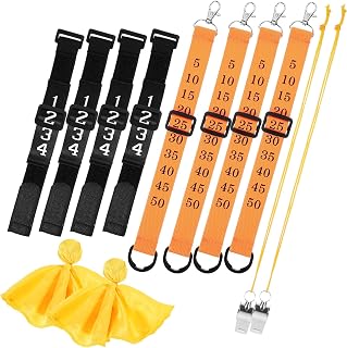 FAVOMOTO Soccer Referee Chain Clips for Easy Identification and Durability, Polyester and Alloy Material, for Daily Soccer Matches and Football Officials Gear