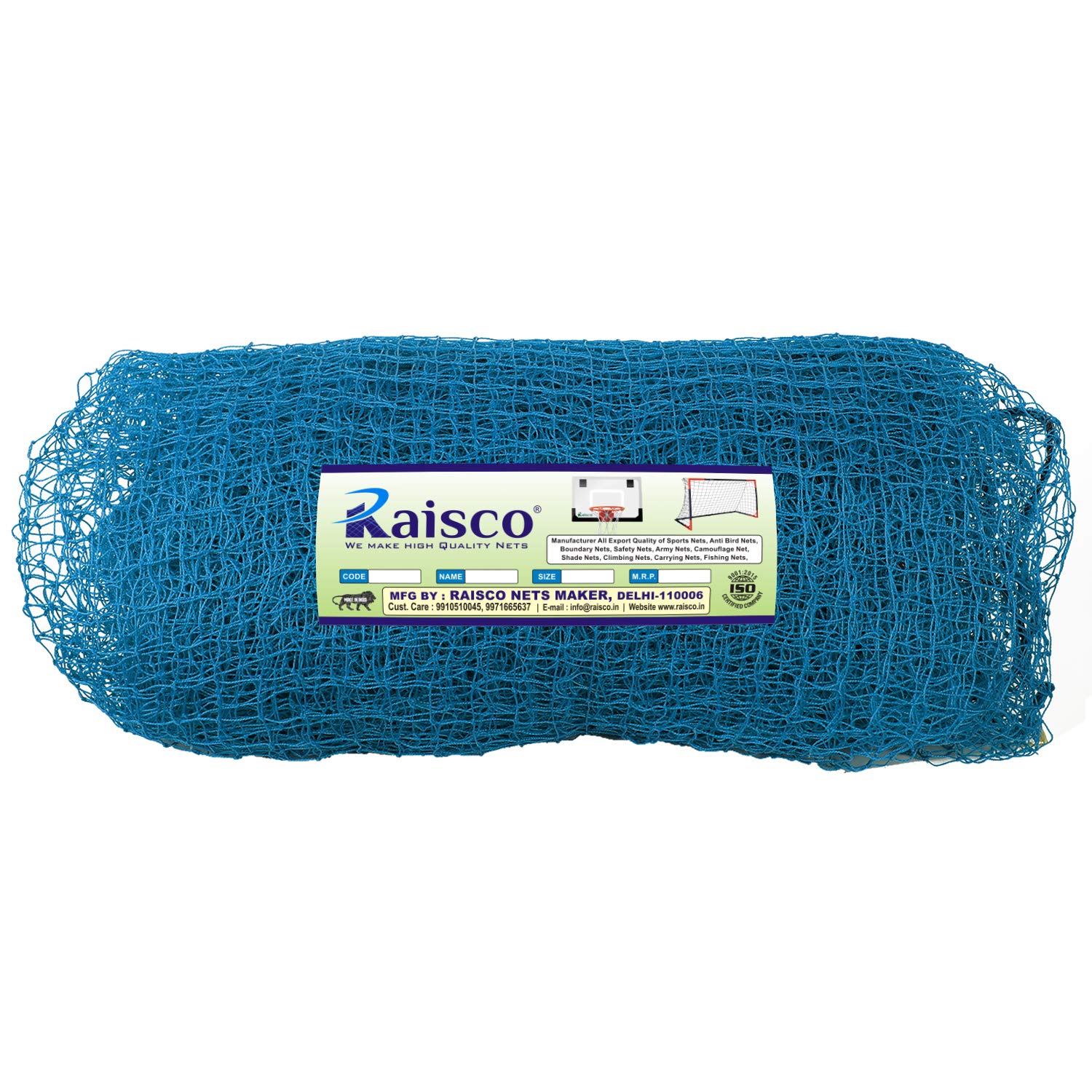 Raisco (Blue) 80x10 Feet Nylon Anti Bird Nets (Blue) 2